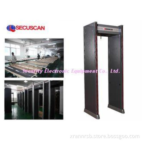 Sound and light alarm Metal Detector Gate use for schools,